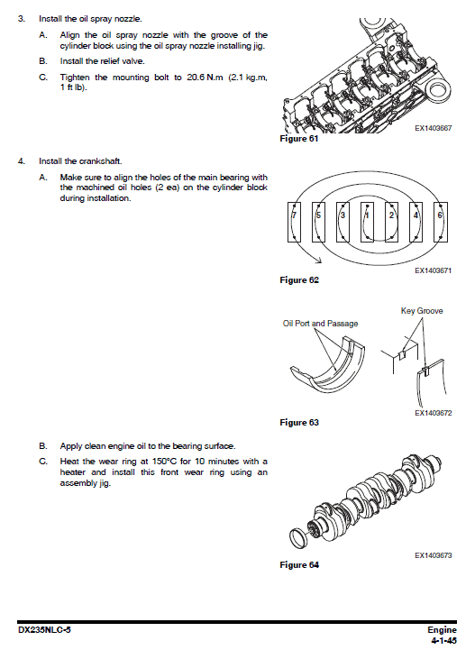 Doosan DX235NLC-5 Excavator Service Manual Workshop Guide