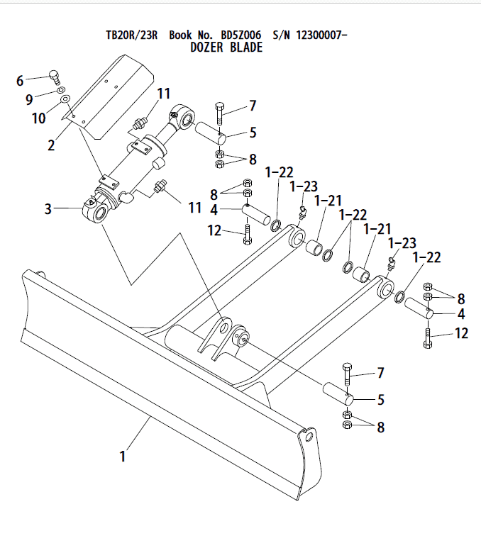 Takeuchi TB23R Excavator Parts Manual Workshop Guide
