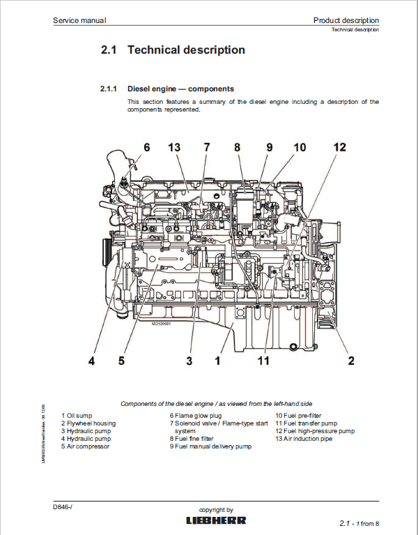 Liebherr D846 Engine Service Manual