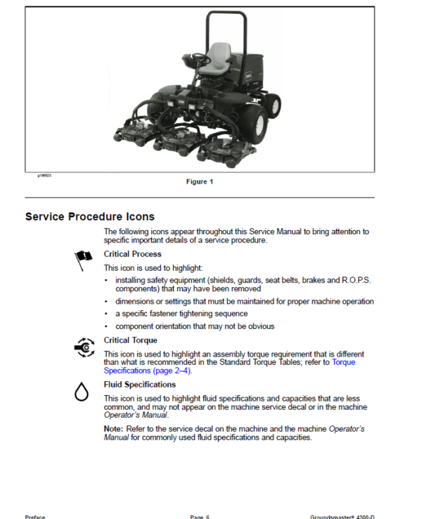 Toro Groundsmaster 4300-D (Model 30864) (Serial No. 314000101 and Up) Service Repair Manual Workshop Guide