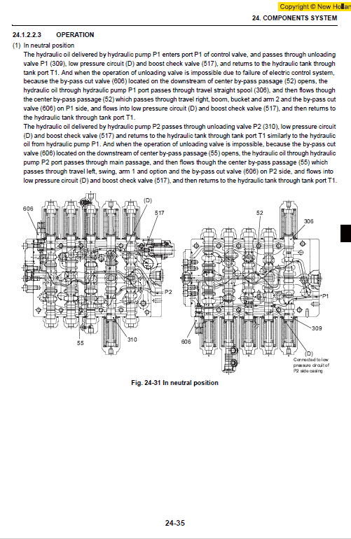 New Holland E235BSR Excavator Service Manual Workshop Guide
