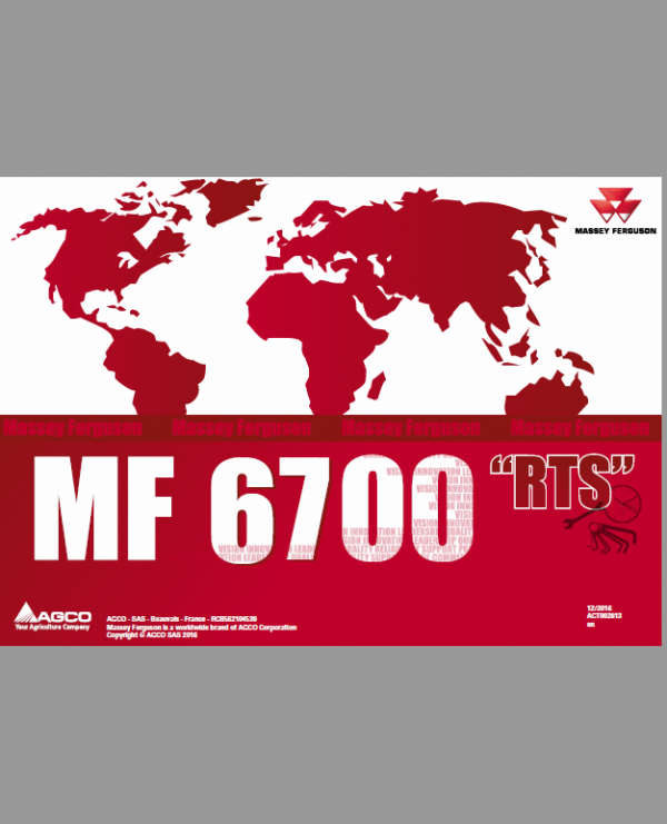 Massey Ferguson 6711, 6712, 6713 Tractor Service Manual Workshop Guide