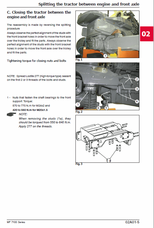 Massey Ferguson 7140, 7150, 7170, 7180 Tractor Service Manual Workshop Guide