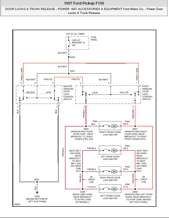 Ford F150 Pickup Repair and Service Manual for Year: 1997 to 2000 Workshop Guide