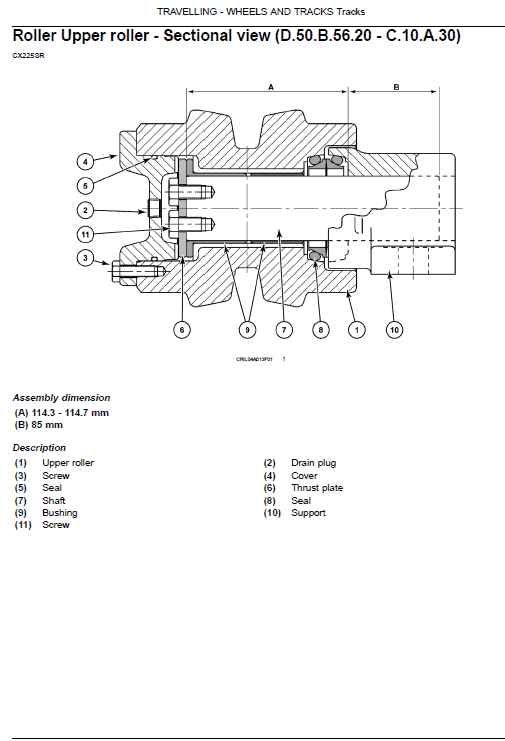 Case CX225SR Excavator Service Manual Workshop Guide