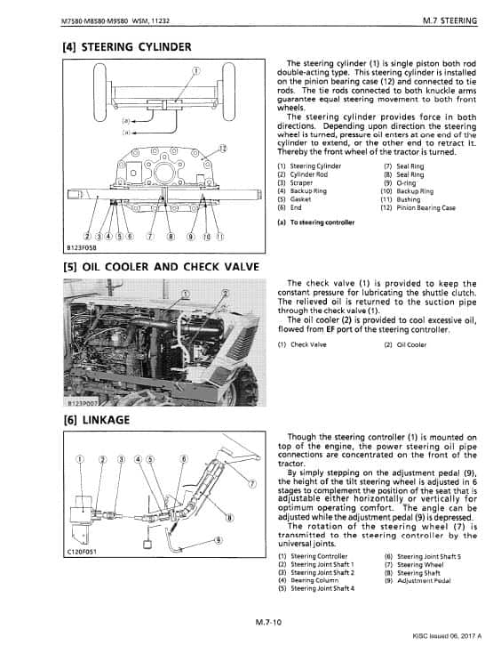 Kubota M7580, M8580, M9580 Tractor Workshop Service Repair Manual