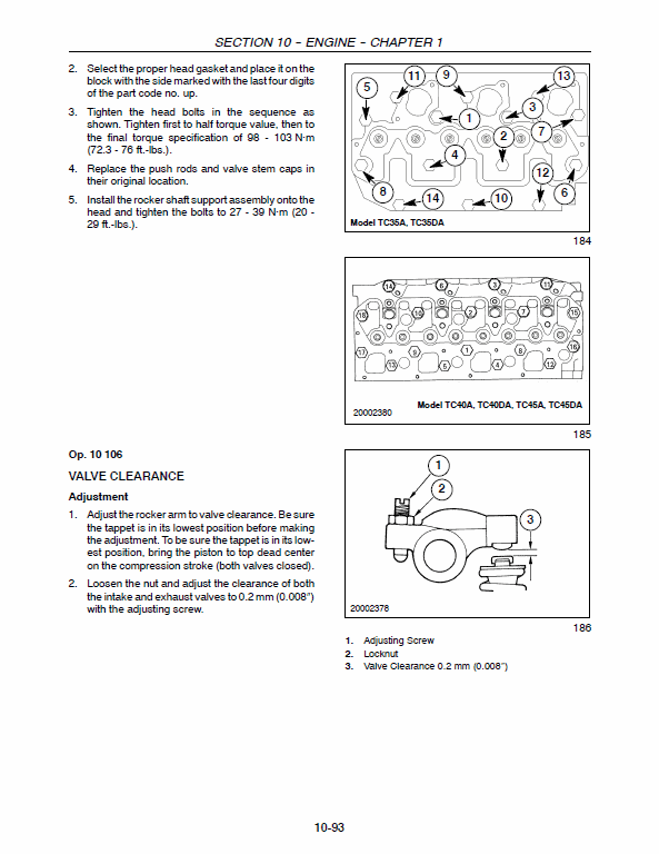 New Holland TC40DA, TC45A, TC45DA Tractor Service Manual Workshop Guide