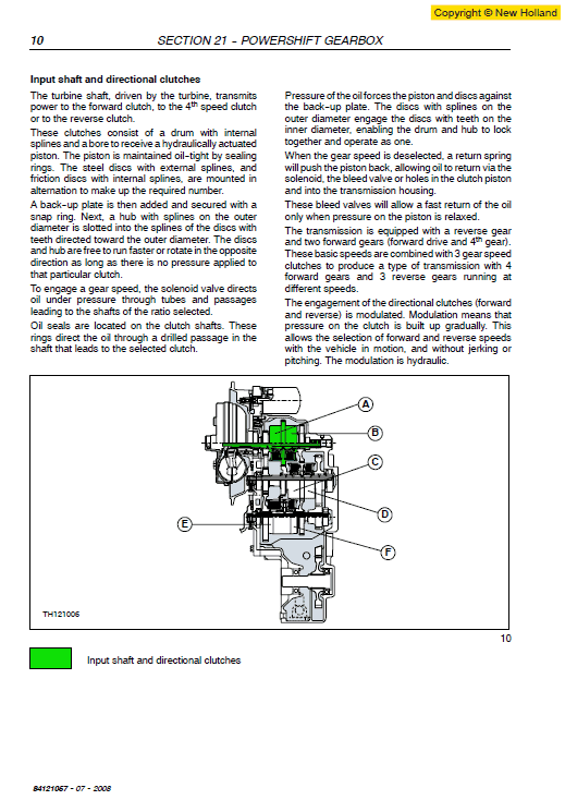 New Holland LM1060 Telehandlers Service Manual Workshop Guide
