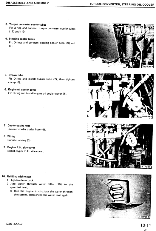 Komatsu D60S-7 and S65S-7 Dozer Service Manual Workshop Guide