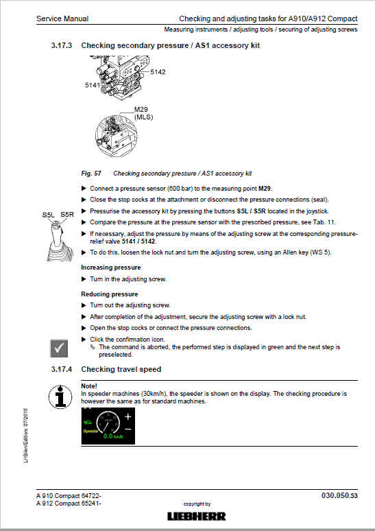 Liebherr A910, A912, A914, A918, R914 Compact Tier 4i Excavator Service Manual