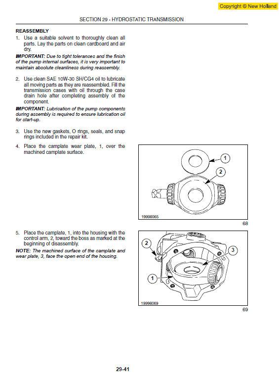 New Holland L160 and L170 SkidSteer Service Manual Workshop Guide
