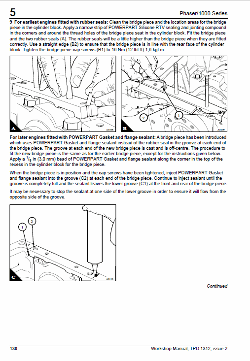 Perkins Engines Phaser and 1000 Series Workshop Repair Service Manual Workshop Guide