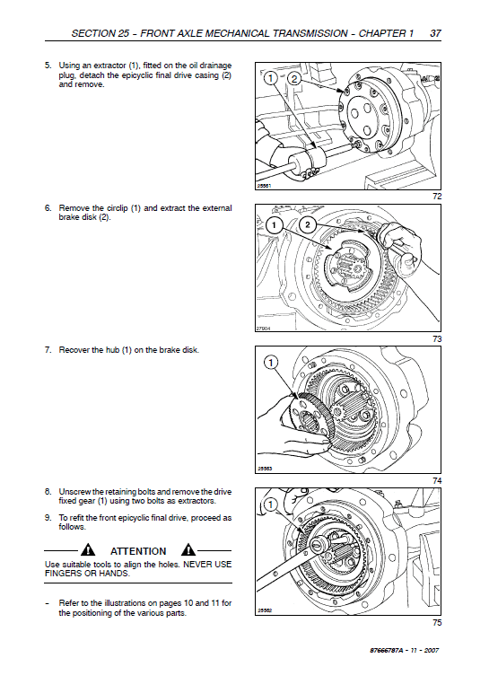 New Holland T4020, T4030, T4040, T4050 Delux Supersteer Tractor Manual Workshop Guide