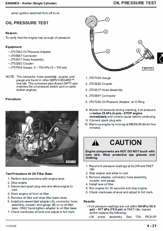 John Deere S1642, S1742, S2046, S2546 Scotts Tractor Technical Manual (TM1776) Workshop Guide