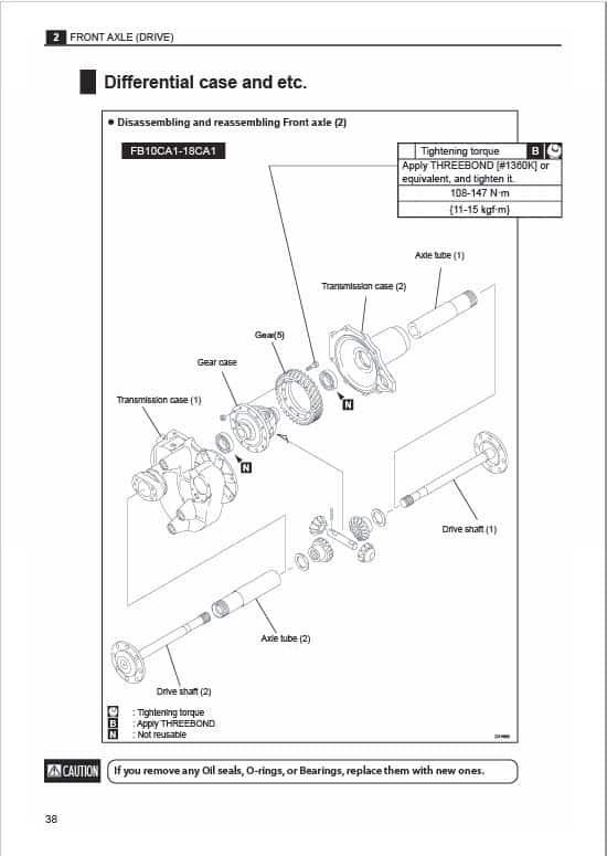 Mitsubishi FB20CA1, FB25CA1, FB28CA1, FB30CA1 Forklift Service Manual