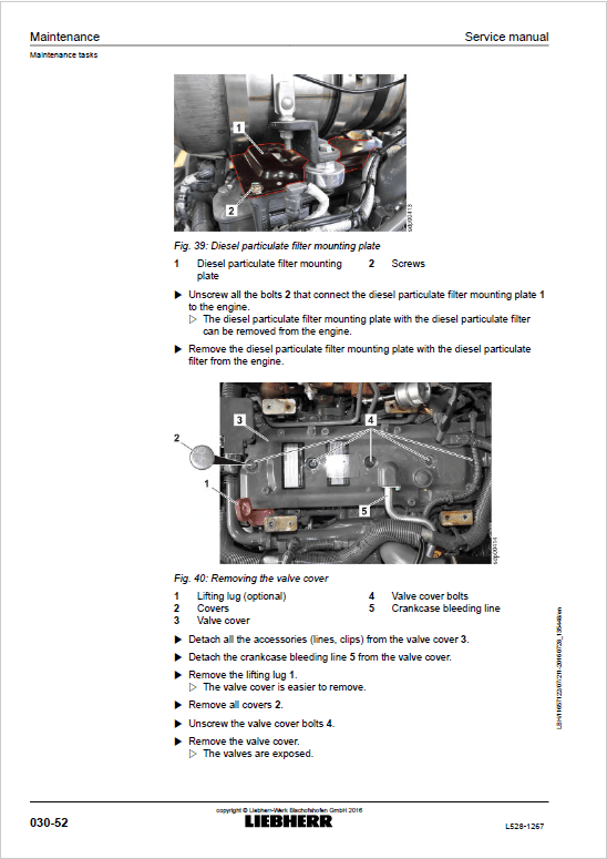 Liebherr L528 Type 1267 Wheel Loader Service Manual