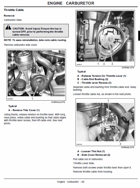 John Deere ATV 650, ATV 650EX, ATV 650EXT Trail Buck Utility Technical Manual Workshop Guide