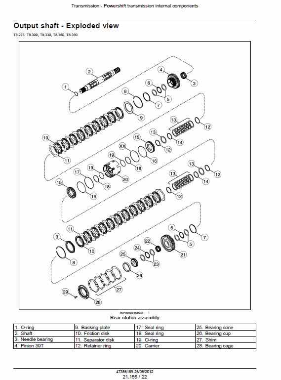 New Holland T8.275, T8.300, T8.330, T8.360, T8.390, T8.420 Tractor Service Manual Workshop Guide