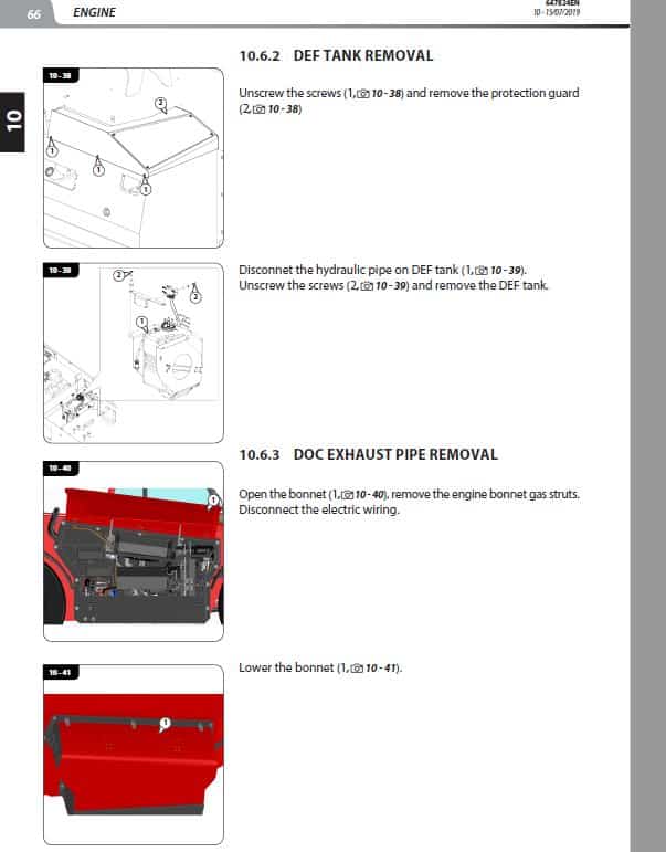 Manitou MHT 12330 245D ST5 S1 Telehandler Repair Service Manual