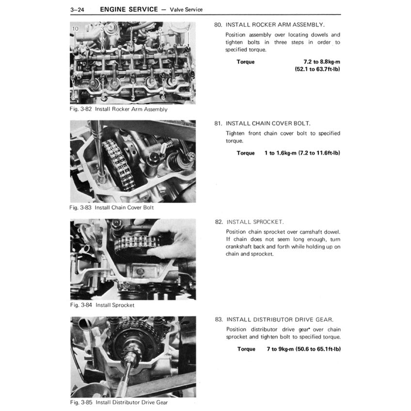 TOYOTA ENGINE 20R Workshop Repair Manual