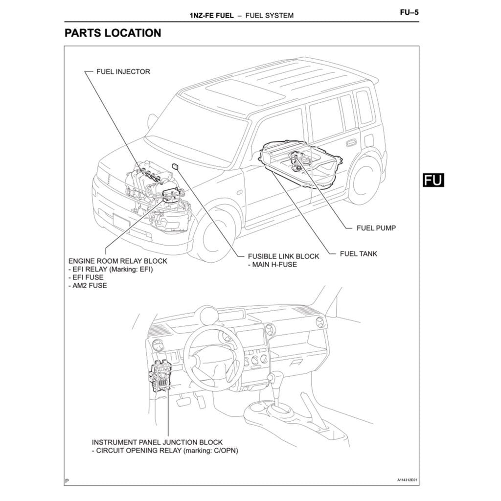 TOYOTA bB 2000-2005 Full Manual Set – Repair & Maintenance Manual