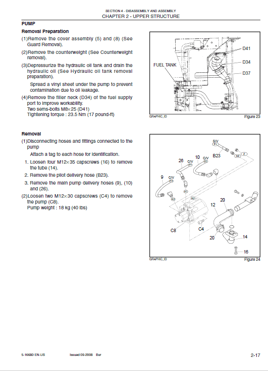 New Holland E27BSR Tier 4 Compact Excavator Service Manual Workshop Guide