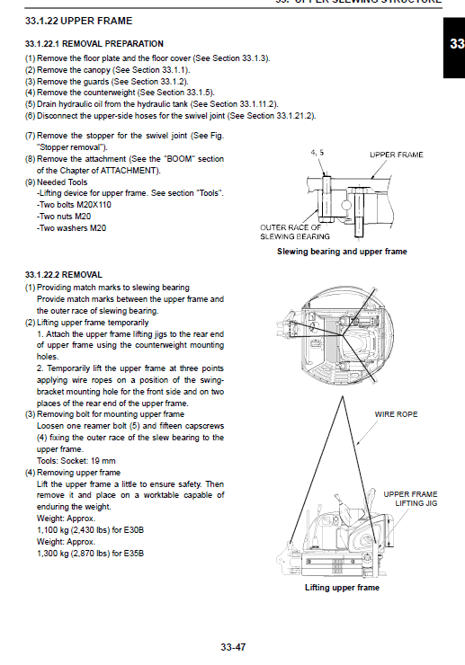 New Holland E30B and E35B Compact Excavator Service Manual Workshop Guide