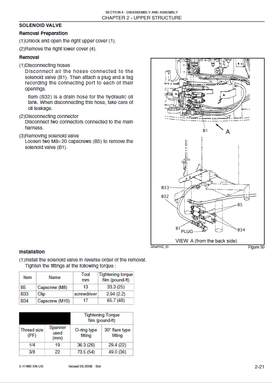 New Holland E30BSR and E35BSR Tier 4 Compact Excavator Service Manual Workshop Guide