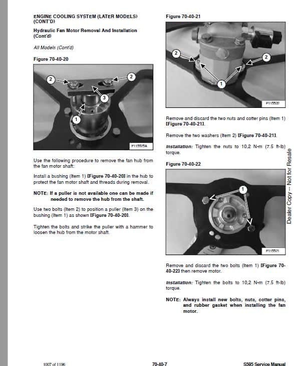 Bobcat S595 Skid-Steer Loader Service Repair Manual