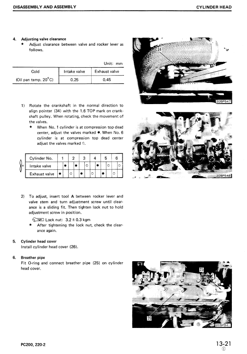 Komatsu PC200-2, PC200LC-2, PC220-2, PC220LC-2 Excavator Manual Workshop Guide