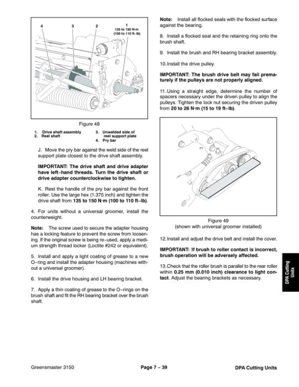 Toro Greensmaster 3150 (Model 04358) Service Repair Manual Workshop Guide