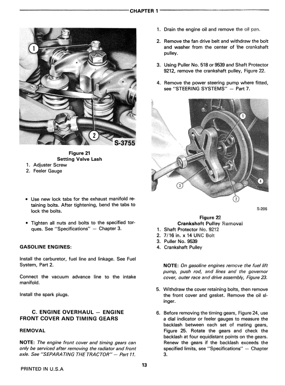 Ford 230A, 340A, 445, 530A, 540A, 545 Tractor Service Manual Workshop Guide
