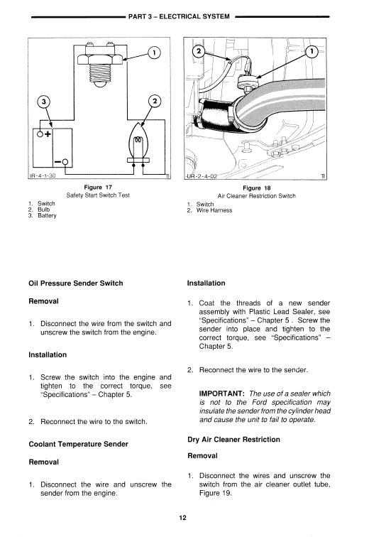 Ford 345C, 445C, 545C Backhoe Loader Tractor Service Manual Workshop Guide