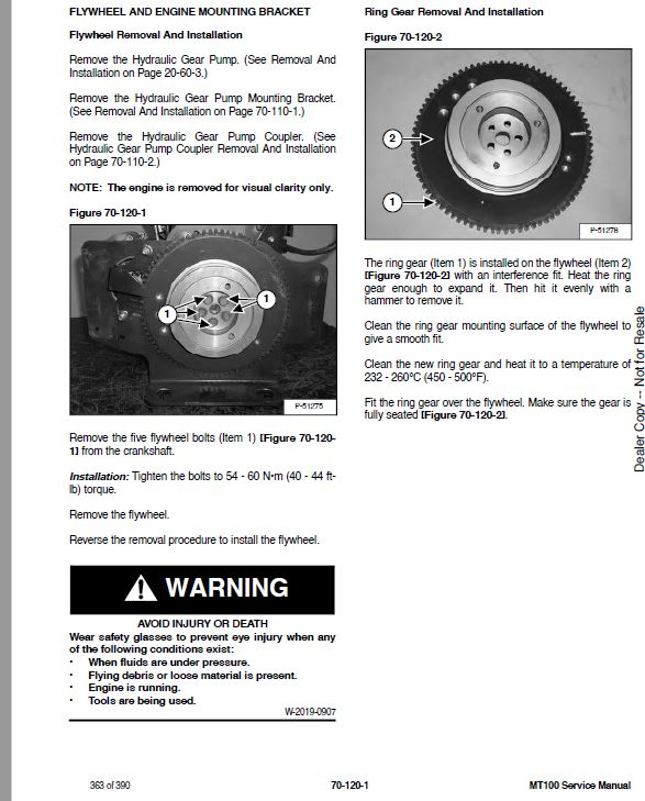 Bobcat MT100 Mini Track Loader Service Repair Manual