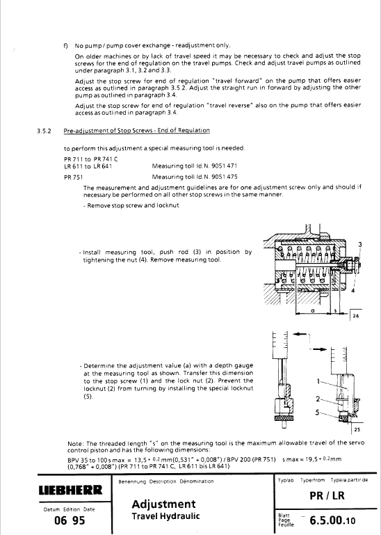 Liebherr LR 611, LR 621, LR 631, LR 641 Crawler Dozer Service Manual