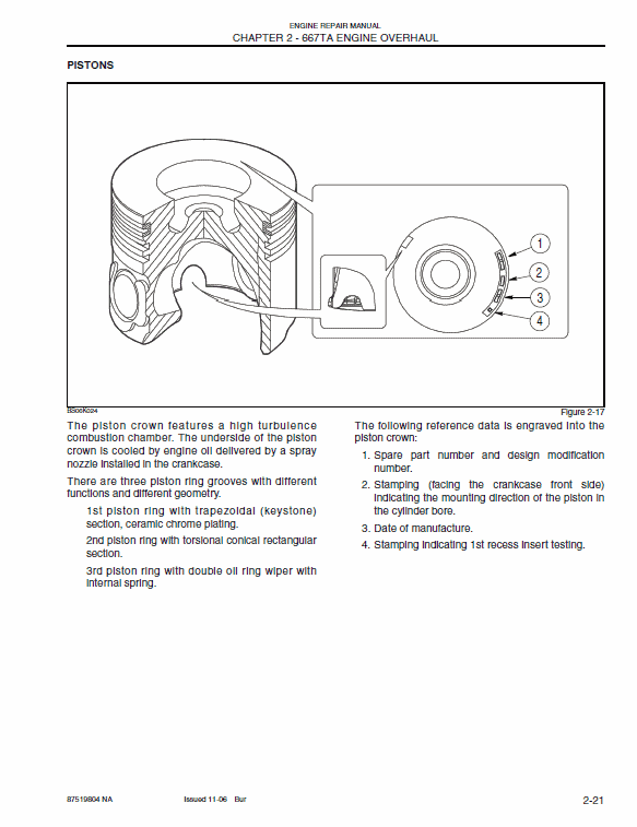 667TA EEG, 667TA EEC, 667TA EBF, 667TA EED, 667TA EBJ, 667TA EDJ Engine Manual Workshop Guide