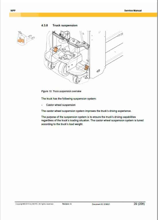 CAT NPP16N2, NPP18N2, NPP20N2, NPP20N2E Stacker Service Manual