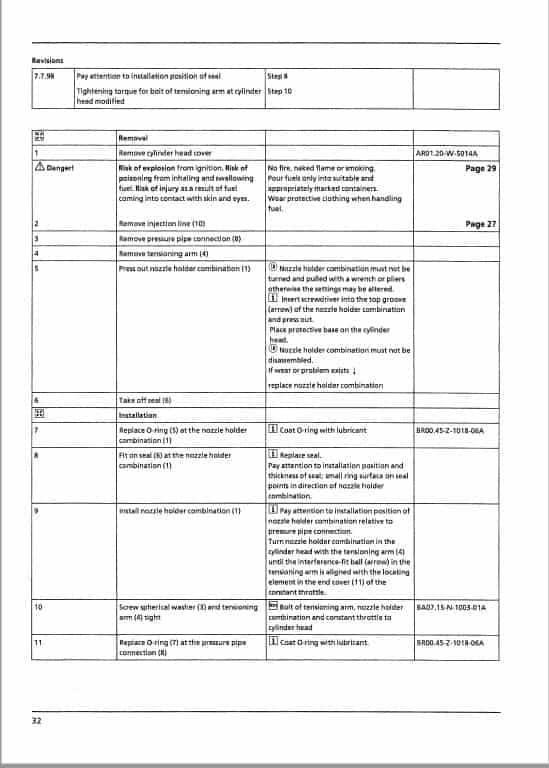Manitou MHT 7140, MH T990, MHT 990 MHO Telehandler Repair Manual