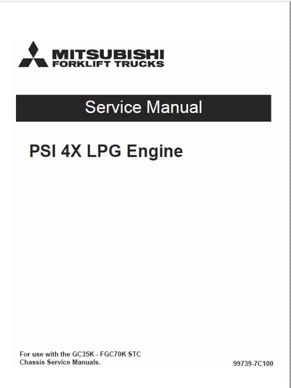 CAT GC55K, GC55K STR, GC60K, GC70K, GC70K STR Lift Truck Service Manual