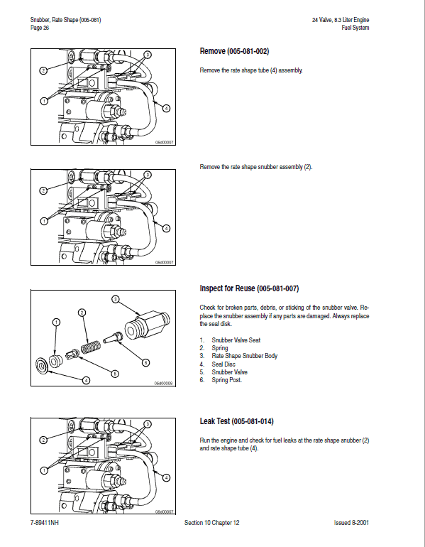 Cummins 24 Valve, 8.3 Liter Engine Service Manual Workshop Guide