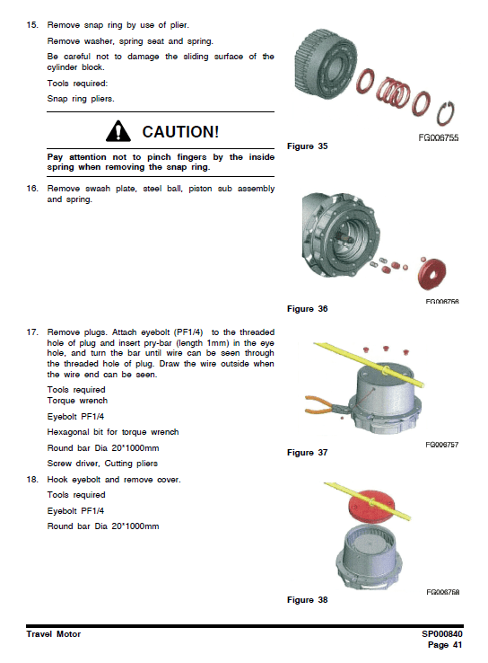 Doosan DX35Z Excavator Service Manual Workshop Guide