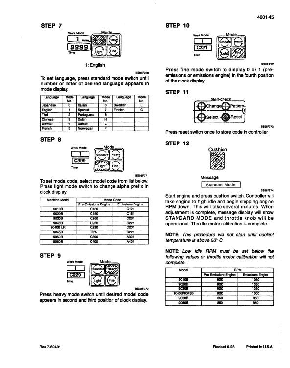 Case 9040B Excavator Service Manual Workshop Guide