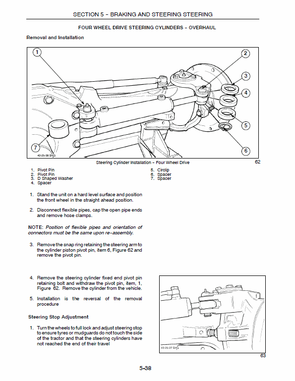 New Holland TS90, TS100, TS110 Tractor Service Manual Workshop Guide