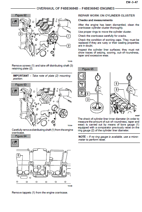 Iveco F4BE0484E, F4BE0684D and F4BE0684B Engines Service Manual Workshop Guide