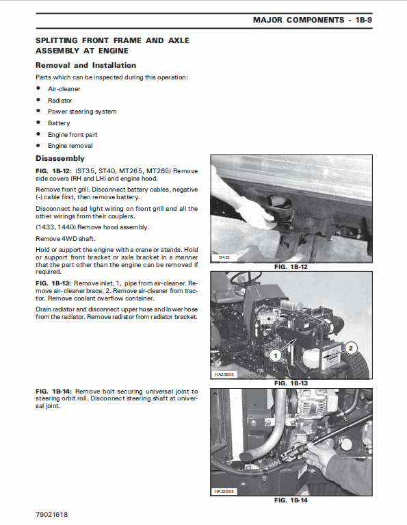 AGCO ST35, ST40 Tractor Service Manual Workshop Guide