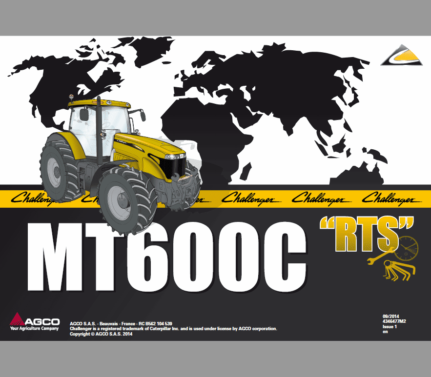 Challenger MT645C, MT655C, MT665C, MT675C, MT685C Tractor Workshop Manual Workshop Guide