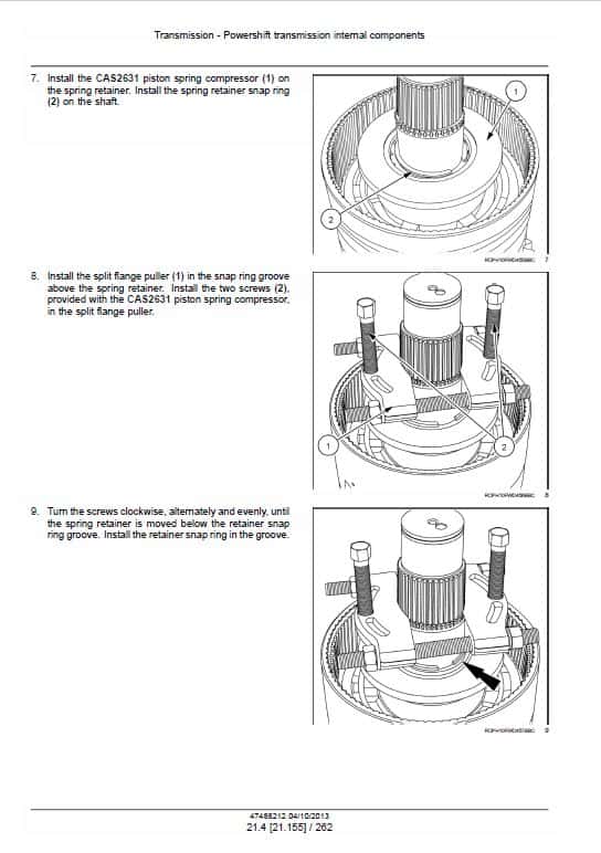 Case 350, 400, 450 Rowtrac Tractor Service Manual Workshop Guide