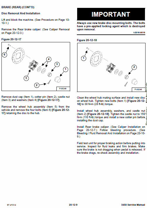 Bobcat 3450 Utility Vehicle Service Repair Manual Workshop Guide
