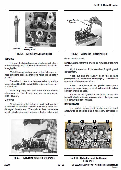 Massey Ferguson MF 240, 240S Tractor Service Manual Workshop Guide