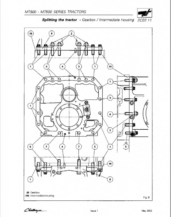 Challenger MT635, MT645, MT655, MT665 Tractor Workshop Manual Workshop Guide